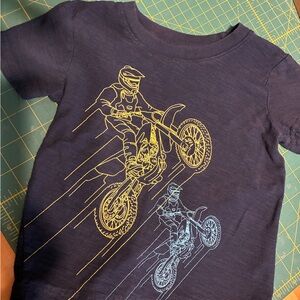 Jumping Beans Navy Motorcycle Graphic Tee